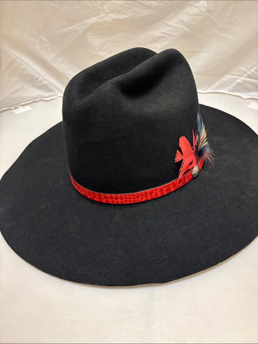 Men’s Rockmount Ranch Wear Black Cowboys Westerns Hat Style 1742 Sz 7